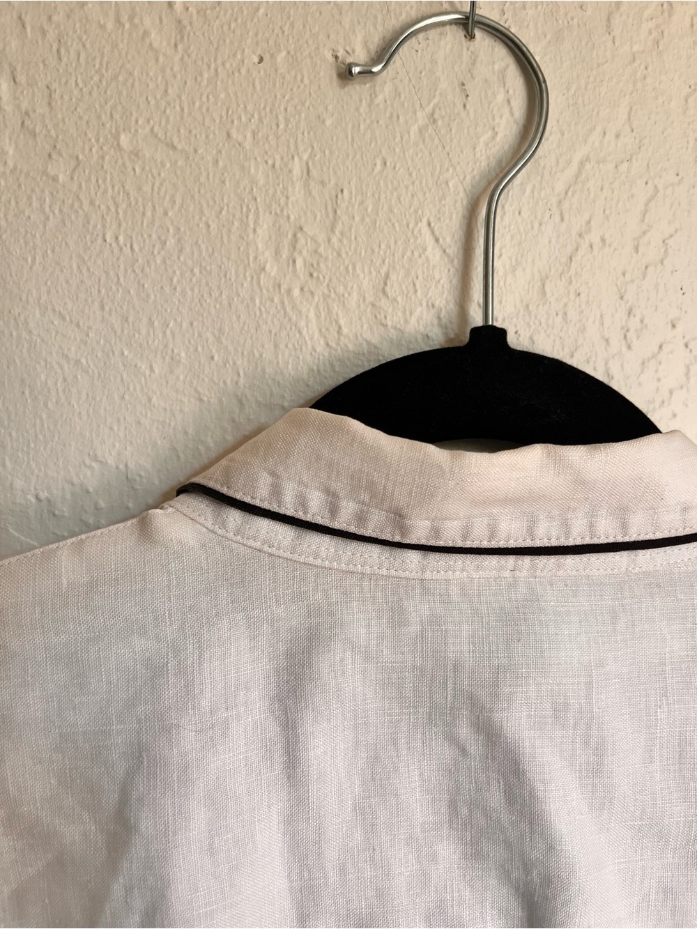Lauren Ralph Lauren White Linen Button-Up Shirt Jacket - Picture 4 of 6